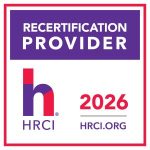 Recertification provider logo for HRCI 2026